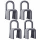 Contemporary Velvet Armless Dining Chairs Metal Dining Chair for Home Use Light Gray 4 Piece Set Clearhalo 'Dining Chairs' 'Dining Tables & Seating' 'dining_chair' 'furn' 'furn_dining_chair' 'Furniture' 'Kitchen & Dining Furniture' 5226185