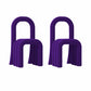 Contemporary Velvet Armless Dining Chairs Metal Dining Chair for Home Use Dark Purple 2 Piece Set Clearhalo 'Dining Chairs' 'Dining Tables & Seating' 'dining_chair' 'furn' 'furn_dining_chair' 'Furniture' 'Kitchen & Dining Furniture' 5226196