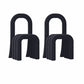 Contemporary Velvet Armless Dining Chairs Metal Dining Chair for Home Use Black 2 Piece Set Clearhalo 'Dining Chairs' 'Dining Tables & Seating' 'dining_chair' 'furn' 'furn_dining_chair' 'Furniture' 'Kitchen & Dining Furniture' 5226200