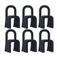 Contemporary Velvet Armless Dining Chairs Metal Dining Chair for Home Use Black 6 Piece Set Clearhalo 'Dining Chairs' 'Dining Tables & Seating' 'dining_chair' 'furn' 'furn_dining_chair' 'Furniture' 'Kitchen & Dining Furniture' 5226202