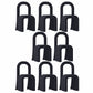Contemporary Velvet Armless Dining Chairs Metal Dining Chair for Home Use Black 8 Piece Set Clearhalo 'Dining Chairs' 'Dining Tables & Seating' 'dining_chair' 'furn' 'furn_dining_chair' 'Furniture' 'Kitchen & Dining Furniture' 5226203