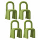 Contemporary Velvet Armless Dining Chairs Metal Dining Chair for Home Use Light Green 4 Piece Set Clearhalo 'Dining Chairs' 'Dining Tables & Seating' 'dining_chair' 'furn' 'furn_dining_chair' 'Furniture' 'Kitchen & Dining Furniture' 5226205