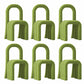 Contemporary Velvet Armless Dining Chairs Metal Dining Chair for Home Use Light Green 6 Piece Set Clearhalo 'Dining Chairs' 'Dining Tables & Seating' 'dining_chair' 'furn' 'furn_dining_chair' 'Furniture' 'Kitchen & Dining Furniture' 5226206