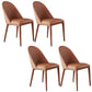 Modern Style Faux Leather Dining Chairs Metal Armless Dining Chair for Home Use Coffee 4 Piece Set Clearhalo 'Dining Chairs' 'Dining Tables & Seating' 'dining_chair' 'furn' 'furn_dining_chair' 'Furniture' 'Kitchen & Dining Furniture' 5226277
