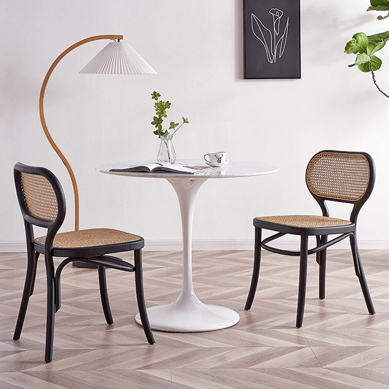 Traditionele stoelen zonder houten dineren Open achterste achterstoel voor restaurantgebruik