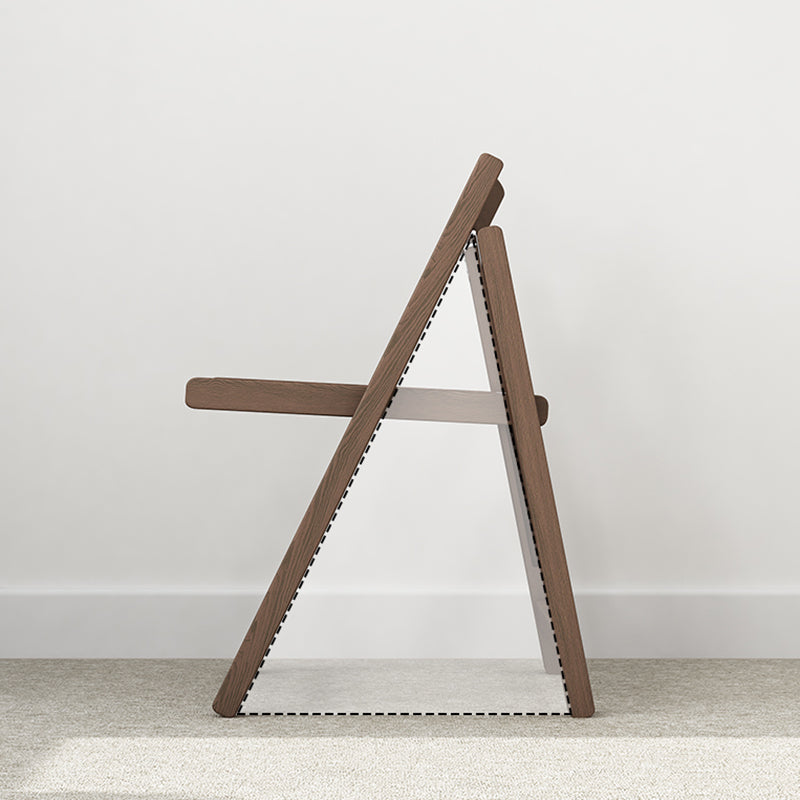 Modern Wood Dining Room Chair Armless Folding Side Chair for Home Use Clearhalo 'Dining Chairs' 'Dining Tables & Seating' 'dining_chair' 'furn' 'furn_dining_chair' 'Furniture' 'Kitchen & Dining Furniture' 5226363