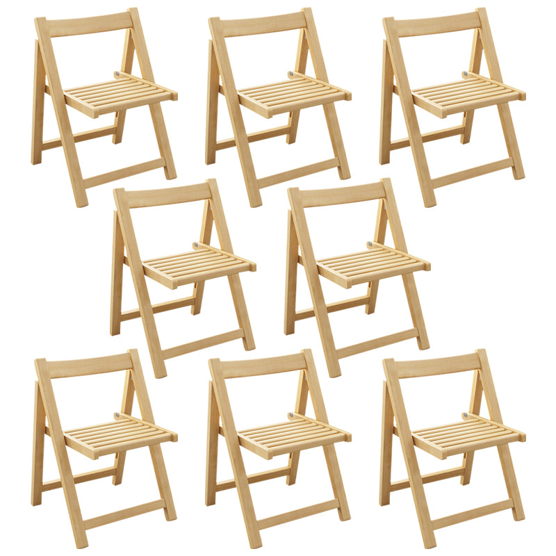 Modern Wood Dining Room Chair Armless Folding Side Chair for Home Use Natural 8 Piece Set Clearhalo 'Dining Chairs' 'Dining Tables & Seating' 'dining_chair' 'furn' 'furn_dining_chair' 'Furniture' 'Kitchen & Dining Furniture' 5226367