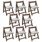 Modern Wood Dining Room Chair Armless Folding Side Chair for Home Use Gray-Brown 8 Piece Set Clearhalo 'Dining Chairs' 'Dining Tables & Seating' 'dining_chair' 'furn' 'furn_dining_chair' 'Furniture' 'Kitchen & Dining Furniture' 5226376