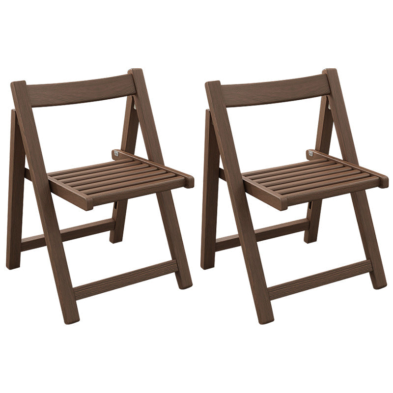 Modern Wood Dining Room Chair Armless Folding Side Chair for Home Use Walnut 2 Piece Set Clearhalo 'Dining Chairs' 'Dining Tables & Seating' 'dining_chair' 'furn' 'furn_dining_chair' 'Furniture' 'Kitchen & Dining Furniture' 5226378