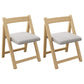 Modern Wood Dining Room Chair Armless Folding Side Chair for Home Use Gray-Yellow 2 Piece Set Clearhalo 'Dining Chairs' 'Dining Tables & Seating' 'dining_chair' 'furn' 'furn_dining_chair' 'Furniture' 'Kitchen & Dining Furniture' 5226385