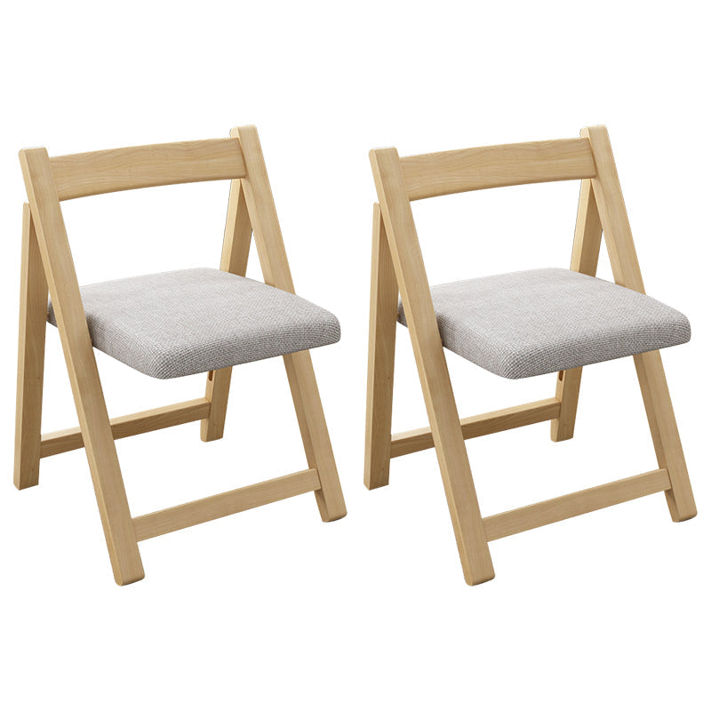 Modern Wood Dining Room Chair Armless Folding Side Chair for Home Use Gray-Yellow 2 Piece Set Clearhalo 'Dining Chairs' 'Dining Tables & Seating' 'dining_chair' 'furn' 'furn_dining_chair' 'Furniture' 'Kitchen & Dining Furniture' 5226385