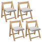 Modern Wood Dining Room Chair Armless Folding Side Chair for Home Use Gray-Yellow 4 Piece Set Clearhalo 'Dining Chairs' 'Dining Tables & Seating' 'dining_chair' 'furn' 'furn_dining_chair' 'Furniture' 'Kitchen & Dining Furniture' 5226386