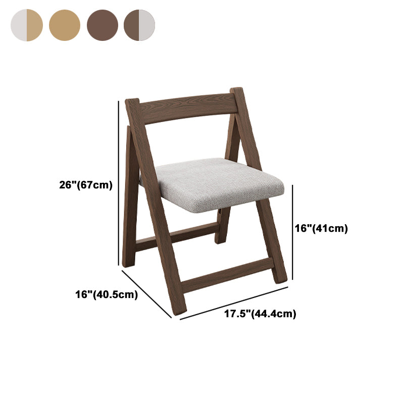 Modern Wood Dining Room Chair Armless Folding Side Chair for Home Use Clearhalo 'Dining Chairs' 'Dining Tables & Seating' 'dining_chair' 'furn' 'furn_dining_chair' 'Furniture' 'Kitchen & Dining Furniture' 5226389