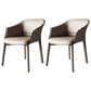 Dining Room Arm Side Chairs Modern Faux Leather Kitchen Chair for Home