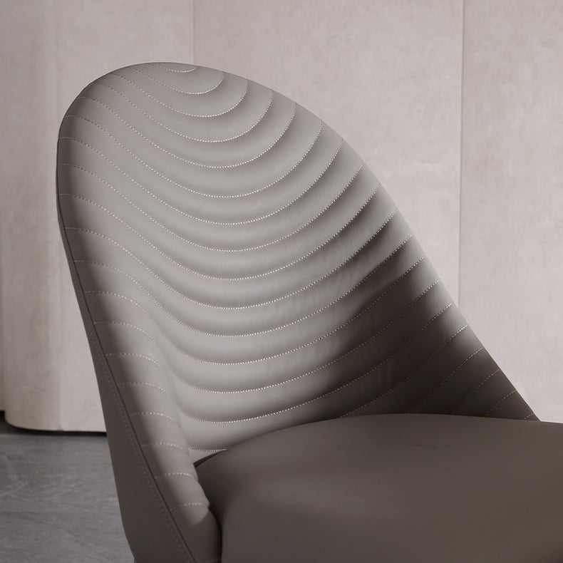 Minimalist Style Leather Dining Chairs for Home Armless Solid Back Side Chairs Clearhalo 'Dining Chairs' 'Dining Tables & Seating' 'dining_chair' 'furn' 'furn_dining_chair' 'Furniture' 'Kitchen & Dining Furniture' 5226610