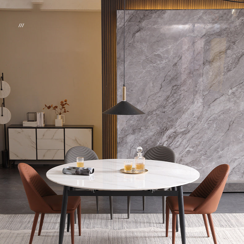 Minimalist Style Leather Dining Chairs for Home Armless Solid Back Side Chairs Clearhalo 'Dining Chairs' 'Dining Tables & Seating' 'dining_chair' 'furn' 'furn_dining_chair' 'Furniture' 'Kitchen & Dining Furniture' 5226613