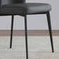 Sillas de comedor de cuero minimalistas sólidos sillón de comedor sin brazo