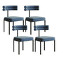 Minimalist Open Back Dining Side Chair Faux Leather Side Chair Blue 4 Piece Set Clearhalo 'Dining Chairs' 'Dining Tables & Seating' 'dining_chair' 'furn' 'furn_dining_chair' 'Furniture' 'Kitchen & Dining Furniture' 5226698
