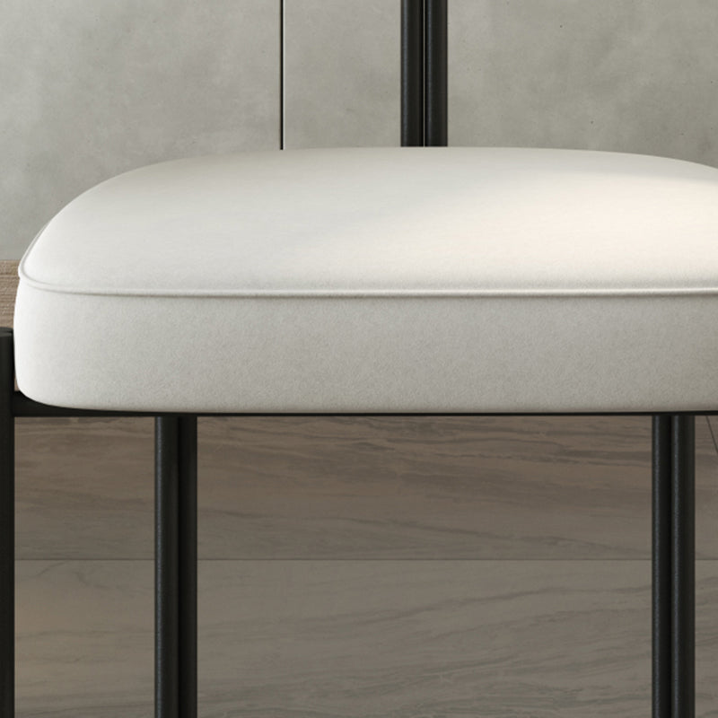 Minimalist Open Back Dining Side Chair Faux Leather Side Chair Clearhalo 'Dining Chairs' 'Dining Tables & Seating' 'dining_chair' 'furn' 'furn_dining_chair' 'Furniture' 'Kitchen & Dining Furniture' 5226706