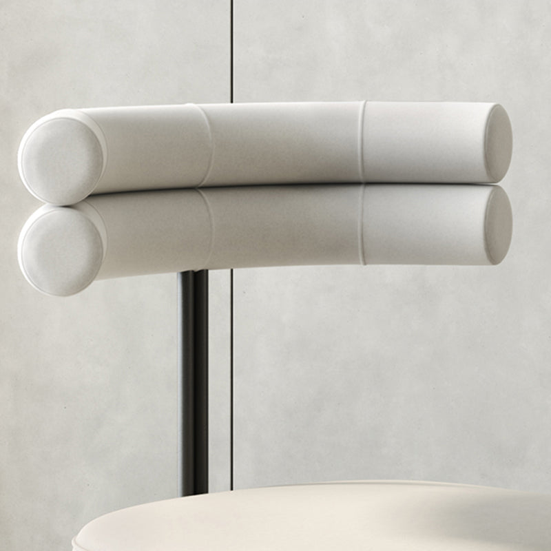 Minimalist Open Back Dining Side Chair Faux Leather Side Chair Clearhalo 'Dining Chairs' 'Dining Tables & Seating' 'dining_chair' 'furn' 'furn_dining_chair' 'Furniture' 'Kitchen & Dining Furniture' 5226711