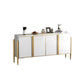 Glam Style Server Sintered Stone Sideboard with Door for Dining Room Clearhalo 'buffet_sideboard' 'Buffets & Sideboards' 'furn' 'furn_buffet_sideboard' 'Furniture' 'Kitchen & Dining Furniture' 5226726