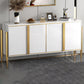 Glam Style Server Sintered Stone Sideboard with Door for Dining Room Clearhalo 'buffet_sideboard' 'Buffets & Sideboards' 'furn' 'furn_buffet_sideboard' 'Furniture' 'Kitchen & Dining Furniture' 5226732