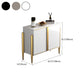 Glam Style Server Sintered Stone Sideboard with Door for Dining Room Clearhalo 'buffet_sideboard' 'Buffets & Sideboards' 'furn' 'furn_buffet_sideboard' 'Furniture' 'Kitchen & Dining Furniture' 5226739