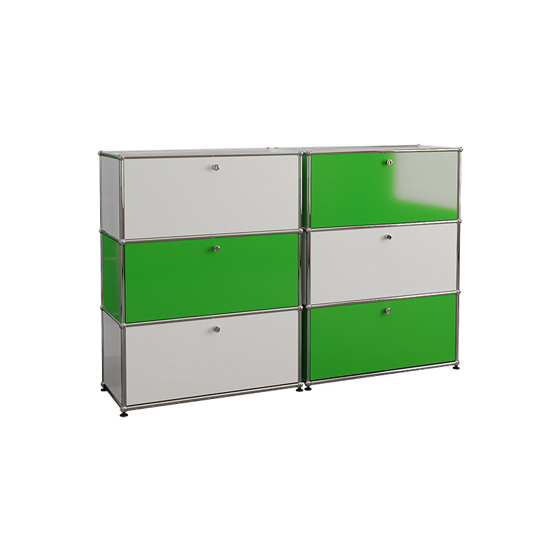 Modern Rectangle Storage Server Metal Sideboard for Dining Room Clearhalo 'buffet_sideboard' 'Buffets & Sideboards' 'furn' 'furn_buffet_sideboard' 'Furniture' 'Kitchen & Dining Furniture' 5226752
