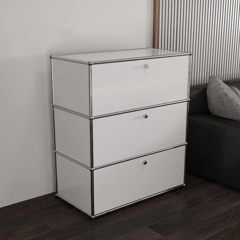 Modern Rectangle Storage Server Metal Sideboard for Dining Room Clearhalo 'buffet_sideboard' 'Buffets & Sideboards' 'furn' 'furn_buffet_sideboard' 'Furniture' 'Kitchen & Dining Furniture' 5226760