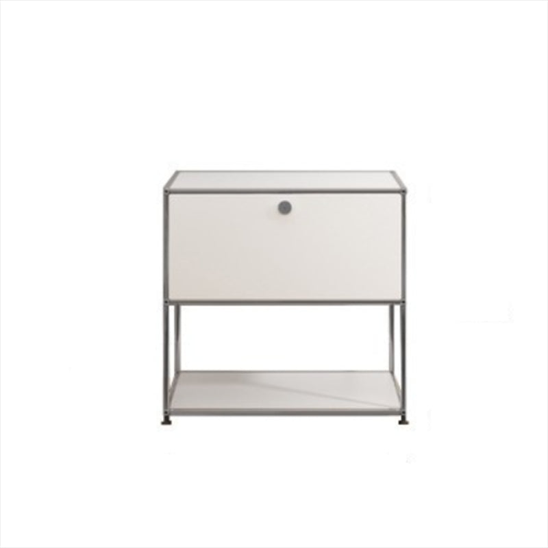 Sideboard in metallo di colore bianco Sideboard da pranzo in stile moderno per soggiorno