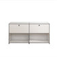 Sideboard in metallo di colore bianco Sideboard da pranzo in stile moderno per soggiorno