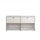 Sideboard in metallo di colore bianco Sideboard da pranzo in stile moderno per soggiorno