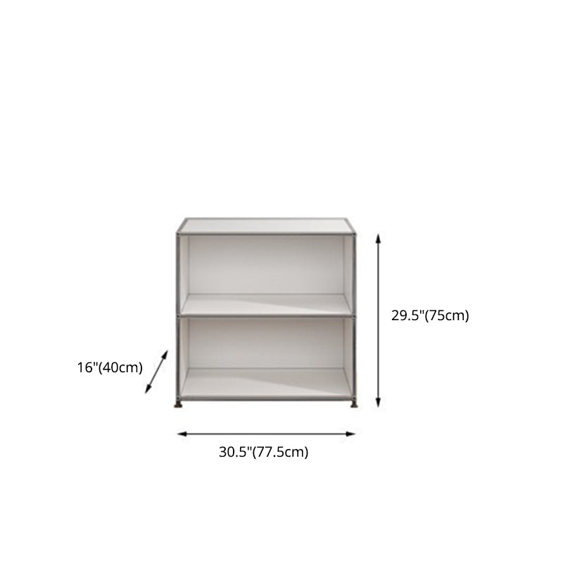 Sideboard in metallo di colore bianco Sideboard da pranzo in stile moderno per soggiorno
