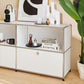 White Colour Metal Sideboard Contemporary Style Storage Dining Sideboard Clearhalo 'buffet_sideboard' 'Buffets & Sideboards' 'furn' 'furn_buffet_sideboard' 'Furniture' 'Kitchen & Dining Furniture' 5226857