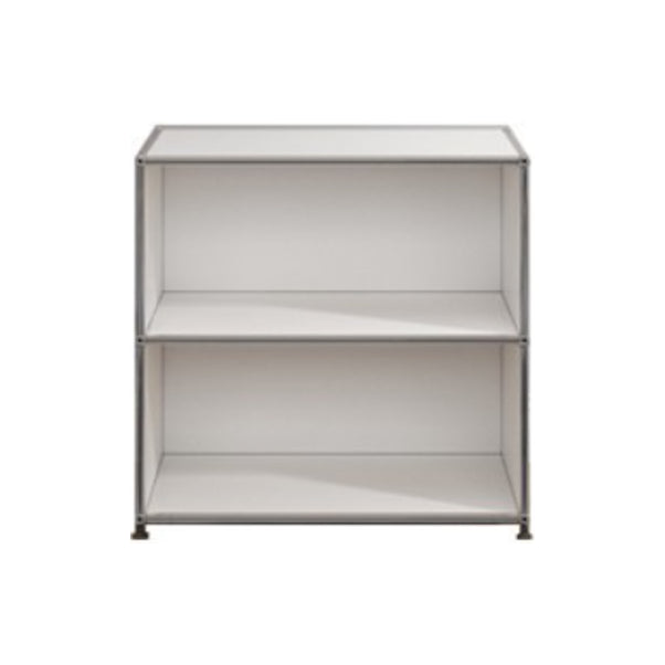 White Colour Metal Sideboard Contemporary Style Storage Dining Sideboard 31"L x 16"W x 30"H Cream Clearhalo 'buffet_sideboard' 'Buffets & Sideboards' 'furn' 'furn_buffet_sideboard' 'Furniture' 'Kitchen & Dining Furniture' 5226861