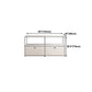 White Colour Metal Sideboard Contemporary Style Storage Dining Sideboard Clearhalo 'buffet_sideboard' 'Buffets & Sideboards' 'furn' 'furn_buffet_sideboard' 'Furniture' 'Kitchen & Dining Furniture' 5226871