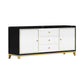 Rectangle Sideboard Luxury Storage Server with Drawers and Doors