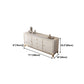 Rectangle Sideboard Luxury Storage Server with Drawers and Doors