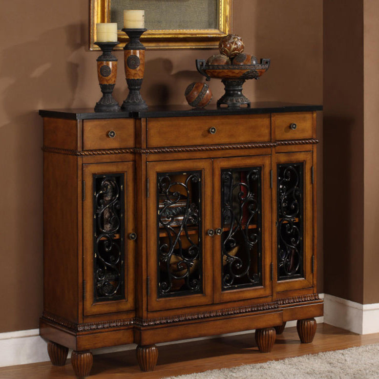 Dining Server Birch e Sideboard in legno fabbricato con cassetti, 42,1 "L x 13,2" W x 37 "H