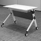 Contemporary Manufactured Wood Office Desk Rectangle Desk with Wheels Clearhalo 'furn' 'furn_office_desk' 'Furniture' 'Office Desks' 'Office Furniture' 'office_desk' 5227105