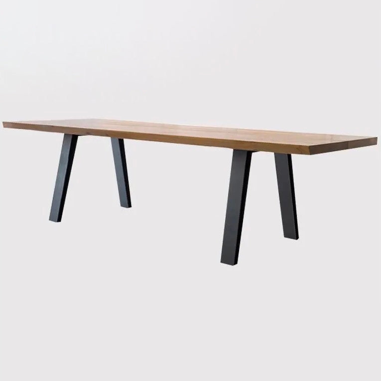 Mesa de escritura de oficina de madera sólida mesa de reunión de rectángulo moderno