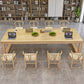 Solid Wood Meeting Table Modern Office Table with Sled Pedestal