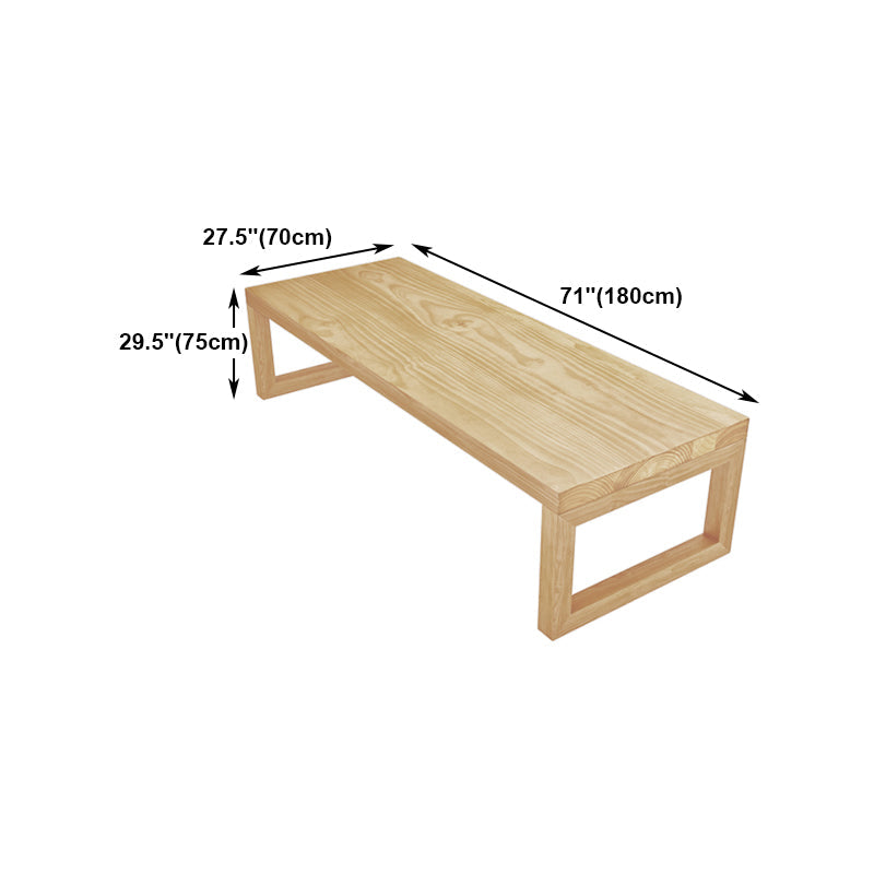 Solid Wood Meeting Table Modern Office Table with Sled Pedestal Clearhalo 'furn' 'furn_office_desk' 'Furniture' 'Office Desks' 'Office Furniture' 'office_desk' 5227243