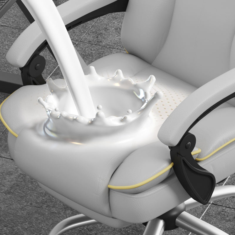 Zeitgenössische gepolsterte Waffen Office Stuhl Height-Shortable High Back Desk Stuhl Stuhl