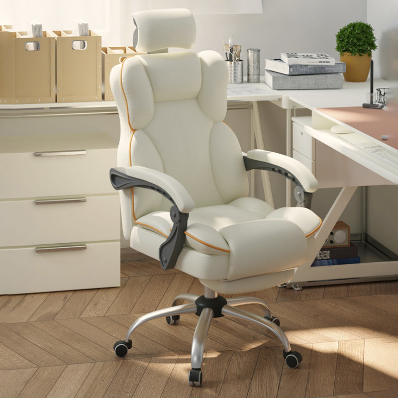 Zeitgenössische gepolsterte Waffen Office Stuhl Height-Shortable High Back Desk Stuhl Stuhl