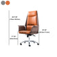 Modern Office Chair with Silver Metal Frame Executive Ergonomic Task Chair Clearhalo 'furn' 'furn_office_chair' 'Furniture' 'Office Chairs' 'Office Furniture' 'office_chair' 5227381