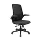 Mid Back Upholstered Office Chair Height-adjustable Desk Chair with Wheels