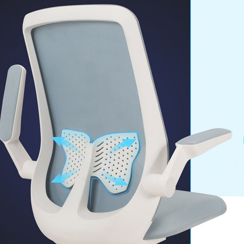 Mid terug gestoffeerde bureaustoel in hoogte verstelbare bureaustoelstoel met wielen