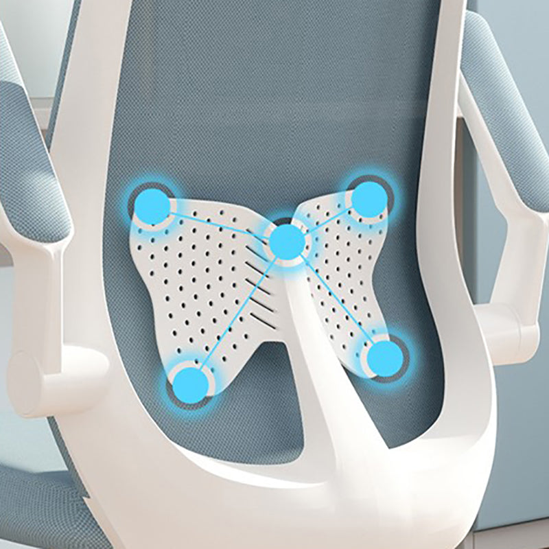 Mid terug gestoffeerde bureaustoel in hoogte verstelbare bureaustoelstoel met wielen