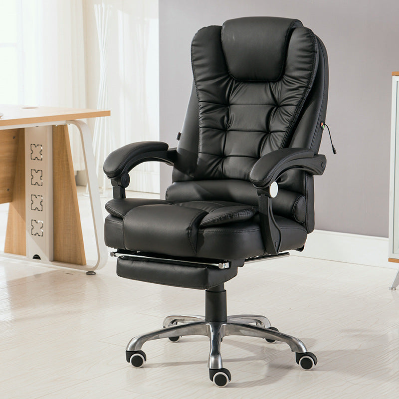 Sedia da ufficio contemporanea con base in metallo argentato Sedia da computer ergonomica direzionale